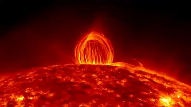 Sun flash. Мощная вспышка на солнце.