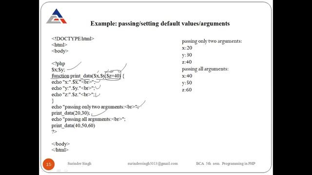 Lecture 6 | PHP Functions