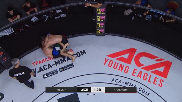 Максим Мельник vs. Мурат Хасанов | Maksim Melkin vs. Murat Khasanov | ACA YE 41 смотреть онлайн