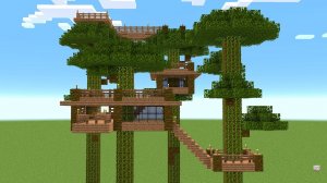 Майнкрафт - Как построить дом на дереве. Minecraft