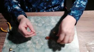Браслет, переделка из порванного колье.