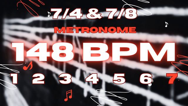 148 BPM - 7/4 & 7/8 Metronome смотреть онлайн