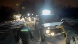 Шевроле нива полный сток и нива 3D зимний вечерний выезд
