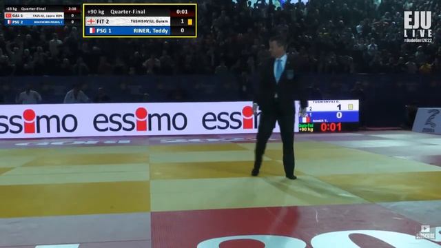 Tushishvili Beats Riner European Club Championships (W&M) - Champions League - Gori 2022 смотреть онлайн