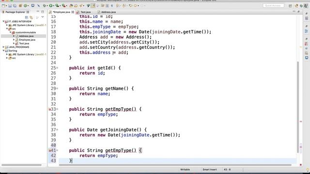 How to Create Custom Immutable class in Java || Part-3 ||