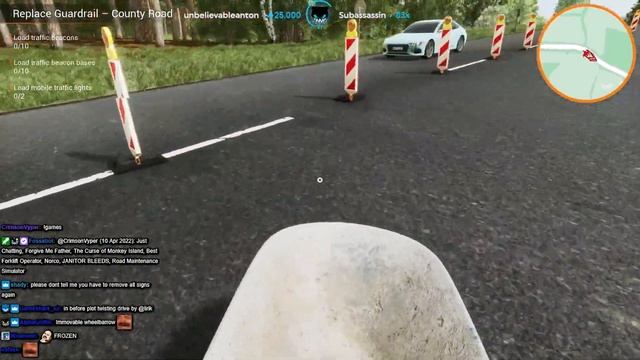 Lirik plays Road Maintenance Simulator