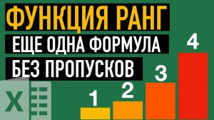 ?Функция РАНГ. Еще одна формула рейтинга в Excel без пропусков