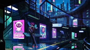 Synthwave Cyberpunk Mixtape music - Volume One