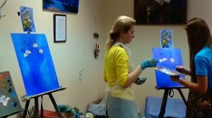 Ромашки мастихином. Как писать цветы легко и быстро. Урок живописи маслом с Татьяной Букреевой.