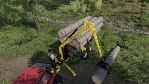 Погрузка и перевозка леса в Farming simulator 22 новая карьера #1