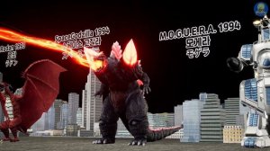 Evolution of Godzilla Monsters Skill (고질라 괴수 기술 진화)(feat. Kong and MechaGodzilla 2021 Atomic breath