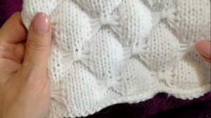 Простой крупный рельефный узор