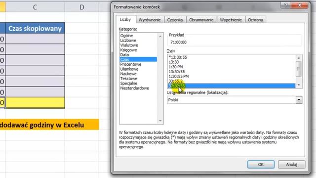 Excel 2010 - Dodawanie godzin w Excelu i jak formatować godziny - porada #32 смотреть онлайн