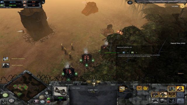 Warhammer 40,000 Dawn of War: Soulstorm - Death Korps of Krieg with Macharius support on the attack