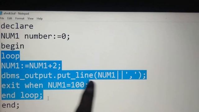 (pro-2)Write a PL/SQL program 1 to 100 Even numbers (Mani creative world)(ORACLE/PL/SQL/DBMS)