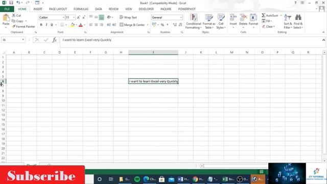 (Excel)How to Wrap text Inside Excel|How we can fit a long text in a single cell in Excel|CTTUTORIA