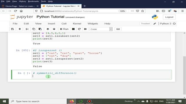 Set Methods Part 2 | Python 4 You | Lecture 143
