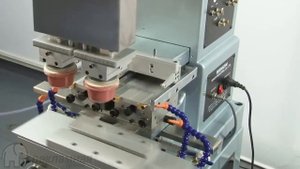 Двухкрасочный станок для тампонной печати с закрытой ракельной системой WN-123AEG