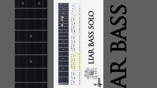 How to play Liar Bass Solo By John Deacon on Bass Guitar By @ChamisBass #chamisbass #basstabs