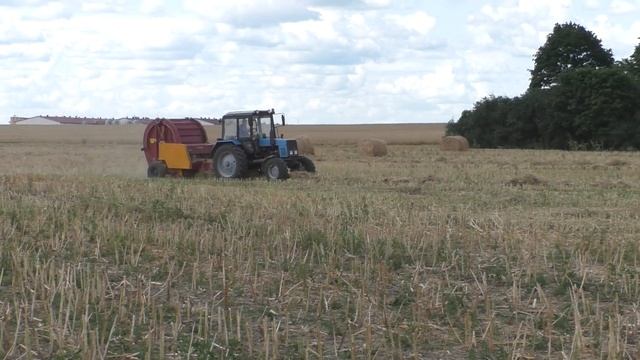 Прессование соломы в рулоны.тюковщиками. ПР-Ф-180. 2019 смотреть онлайн