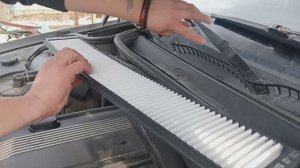 Как заменить салонный фильтр на BMW X3 e83 2005 г.в. на новый NORDFIL CN1026