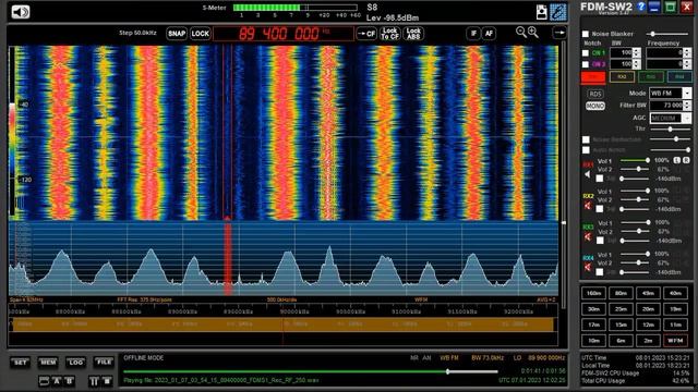 07.01.2023 12:02UTC, [Es, oos], Станция на голландском, предп. Radio Oost, 89.4МГц