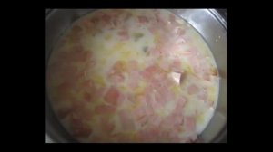 Омлет с колбасой в сковороде Цептер (Omelette with kolbasoj in a frying pan Zepter)