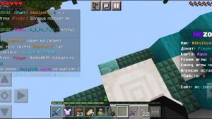 Играю на сервере MC zone в Скай варс.