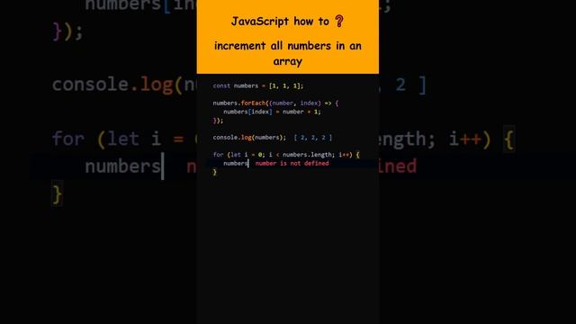 How to increment all numbers in a JavaScript Array?