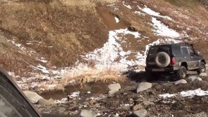 Путешествие на стоковых джипах на горячий источник "Чайка" о.Кунашир.