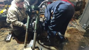 Трицикл на базе Днепра.Часть 2. Установка мотора в раму, подгонка реактивных тяг, стыковка кардана.