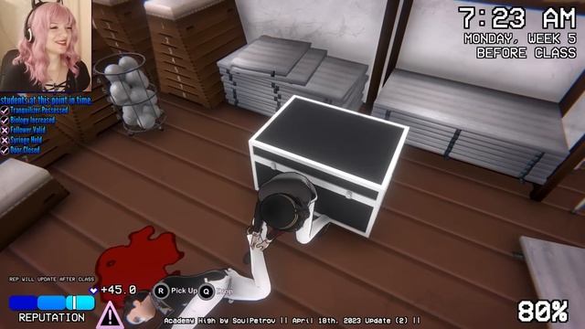 Часть 1.3 - Непонимающий батя яндере в Яндере симулятор 1980 / Yandere Simulator - Academy High