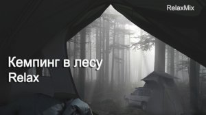 Кемпинг в лесу от бессонницы. Быстрый сон под звуки ливня и грома. Релакс.