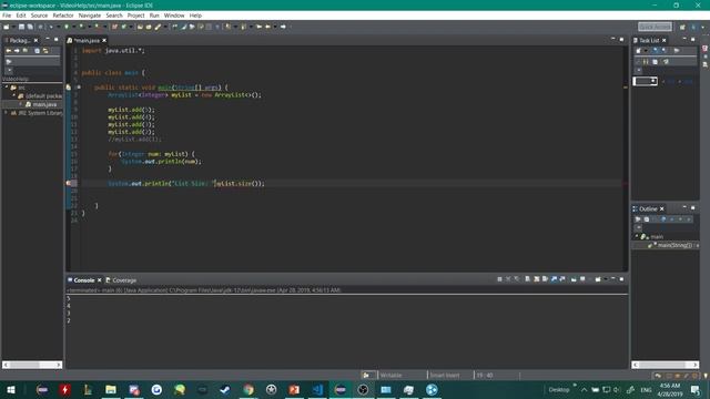 Java Tutorial: ArrayList/List смотреть онлайн