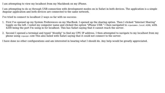 View localhost from Iphone using MacBook Pro смотреть онлайн