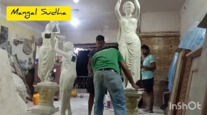 Roman Lady Statue Making #Sculpture #Idols #Statues #Murals #Paintings #Decor #CommercialArt