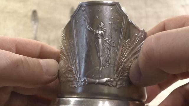 Подстаканники СССР. Первый Спутник. К Звёздам. Богдан Хмельницкий. Серебрение  мельхиора.