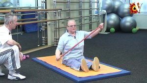 Занятия с палочкой сидя и лежа. Мы можем