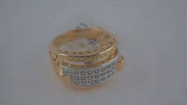 Кольцо печатка мужская, медицинское золото 18К смотреть онлайн