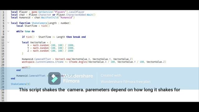 Camera Shake - Roblox Studio Tutorial смотреть онлайн