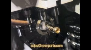 Swiss type CNC lathe machining service custom steel and brass parts