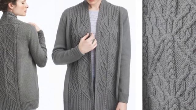 Как Связать Кардиган Спицами для Начинающих? модели 2019 How to Knit a Cardigan with Spokes?