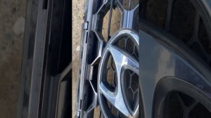 Решетка радиатора хендай санта фе 4 до рестайлинг