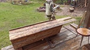 Делаю рундук скамейку на даче