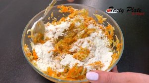 КАБАЧКОВО-МОРКОВНЫЕ ОЛАДЬИ. ОЧЕНЬ ЛЕГКИЙ РЕЦЕПТ