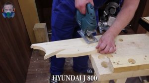 HYUNDAI J800 Сетевой лобзик (фигурная резка по дереву 20мм) выставка mitex 2013