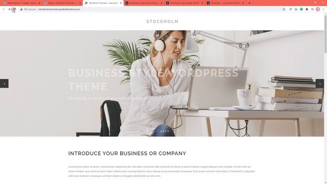 How to Set Up Your Website Header Using the Stockholm WordPress Theme