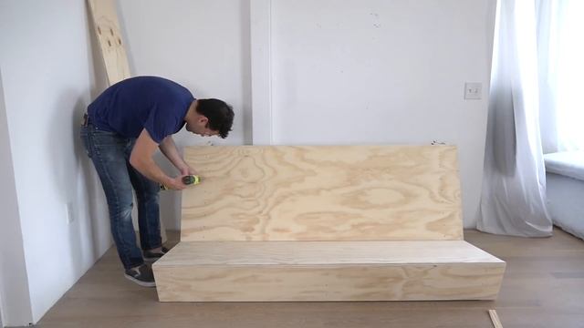 DIY "Zig Zag" Sofa | How to make a modern couch смотреть онлайн