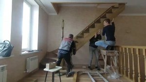 Демонтаж/монтаж Деревянной лестницы из Сосны
