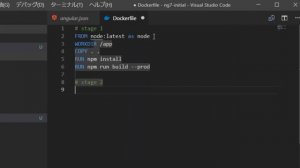 Docker用VS Code拡張機能　Angular7のコンテナ化
